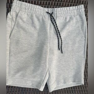 Men's Athletic Gray Shorts with Drawstring